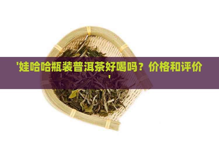 '娃哈哈瓶装普洱茶好喝吗？价格和评价'