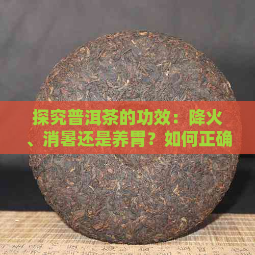 探究普洱茶的功效：降火、消暑还是养胃？如何正确饮用以达到效果？