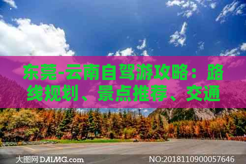 东莞-云南自驾游攻略：路线规划、景点推荐、交通方式、住宿建议、美食体验