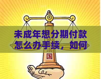 未成年想分期付款怎么办手续，如何办理？