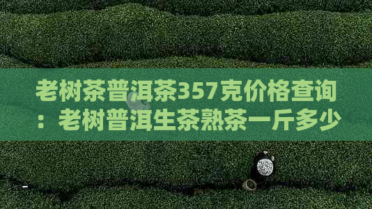 老树茶普洱茶357克价格查询：老树普洱生茶熟茶一斤多少钱？附详细价格表！