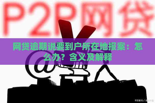 网贷逾期说要到户所在地报案：怎么办？含义及解释