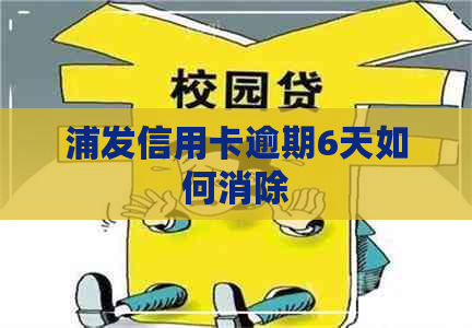 浦发信用卡逾期6天如何消除