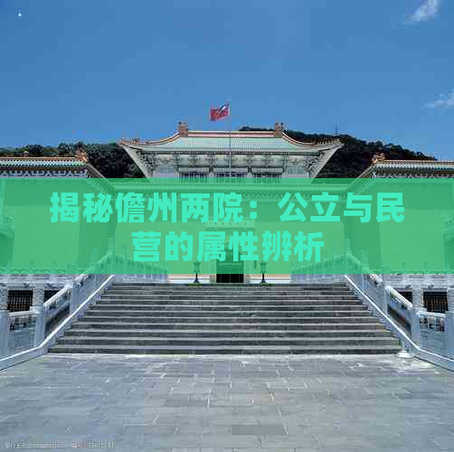 揭秘儋州两院：公立与民营的属性辨析