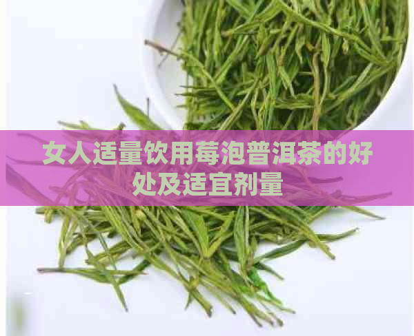 女人适量饮用莓泡普洱茶的好处及适宜剂量