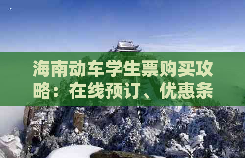 海南动车学生票购买攻略：在线预订、优惠条件及常见问题解答