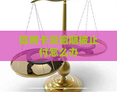 信用卡没逾期被止付怎么办