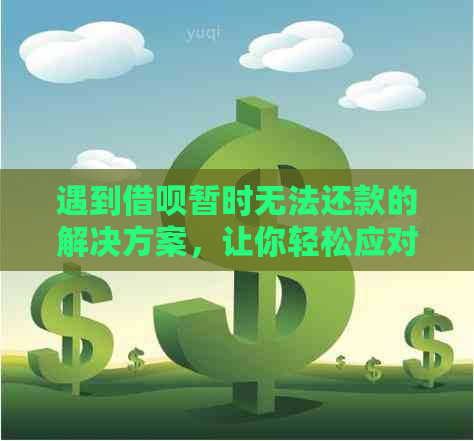 遇到借呗暂时无法还款的解决方案，让你轻松应对困境