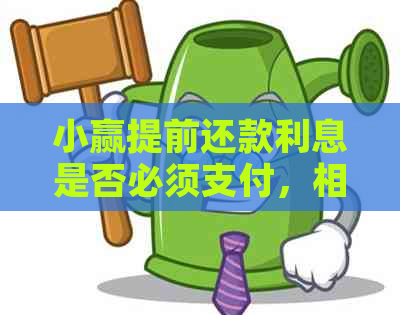 小赢提前还款利息是否必须支付，相关政策解析及操作指引