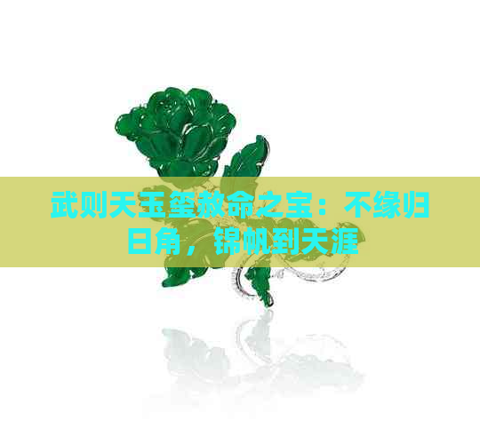 武则天玉玺赦命之宝：不缘归日角，锦帆到天涯