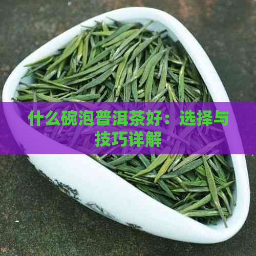 什么碗泡普洱茶好：选择与技巧详解