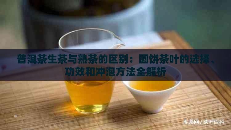 普洱茶生茶与熟茶的区别：圆饼茶叶的选择、功效和冲泡方法全解析