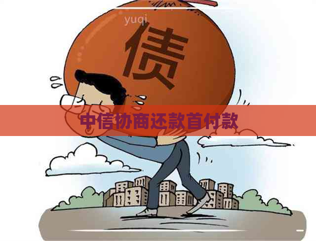 中信协商还款首付款