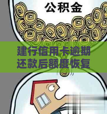 建行信用卡逾期还款后额度恢复时间探讨：影响因素与解决策略