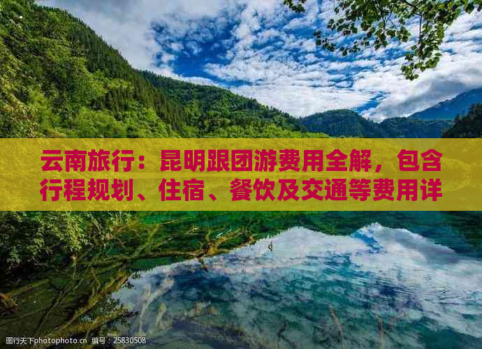 云南旅行：昆明跟团游费用全解，包含行程规划、住宿、餐饮及交通等费用详情