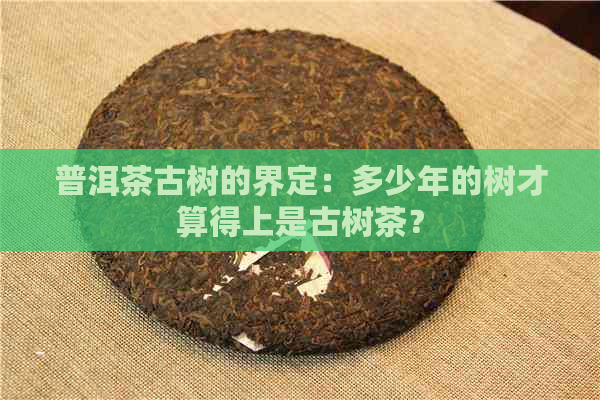 普洱茶古树的界定：多少年的树才算得上是古树茶？