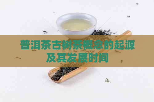 普洱茶古树茶概念的起源及其发展时间