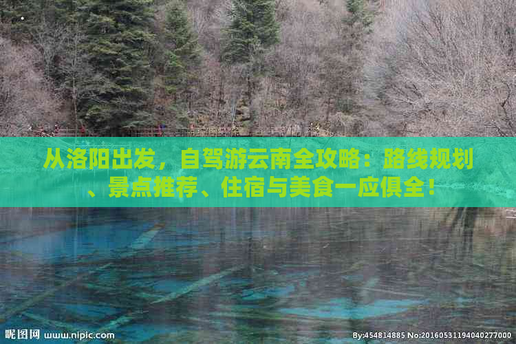 从洛阳出发，自驾游云南全攻略：路线规划、景点推荐、住宿与美食一应俱全！