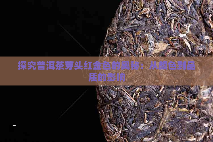 探究普洱茶芽头红金色的奥秘：从颜色到品质的影响