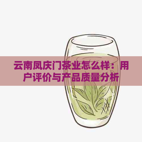 云南凤庆门茶业怎么样：用户评价与产品质量分析