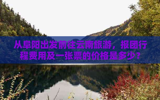 从阜阳出发前往云南旅游，报团行程费用及一张票的价格是多少？