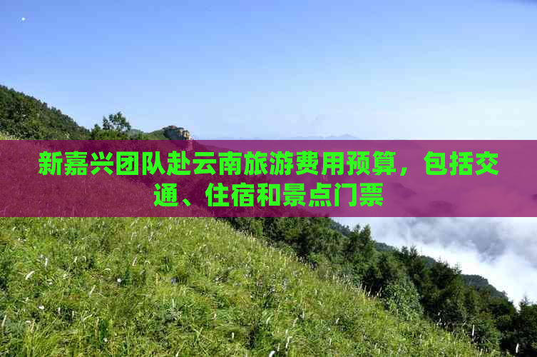 新嘉兴团队赴云南旅游费用预算，包括交通、住宿和景点门票