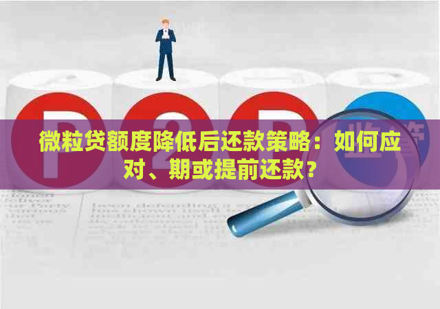 微粒贷额度降低后还款策略：如何应对、期或提前还款？