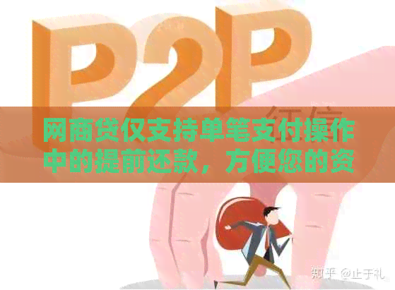 网商贷仅支持单笔支付操作中的提前还款，方便您的资金安排