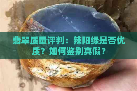 翡翠质量评判：辣阳绿是否优质？如何鉴别真假？