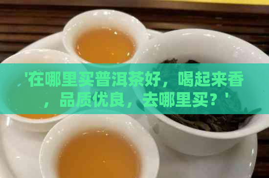 '在哪里买普洱茶好，喝起来香，品质优良，去哪里买？'