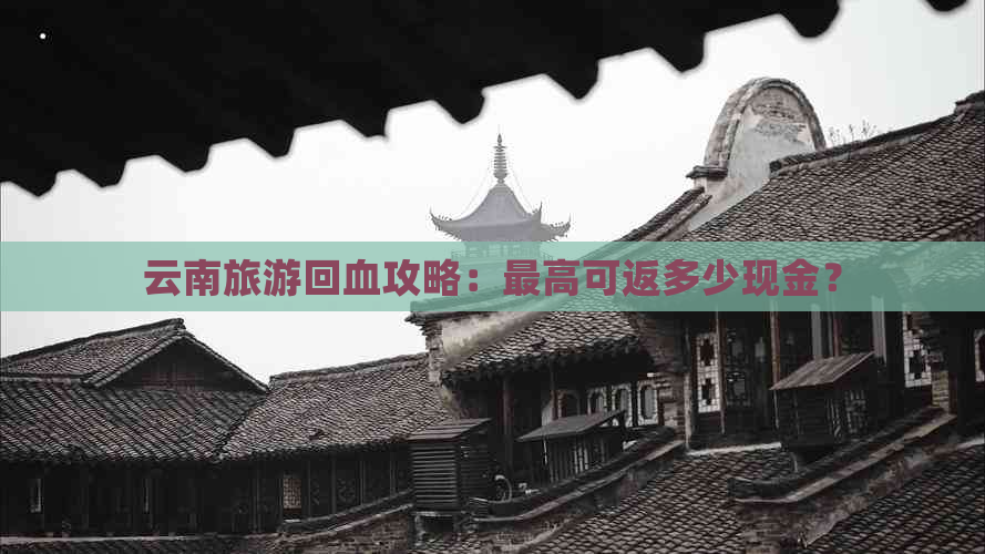 云南旅游回血攻略：更高可返多少现金？