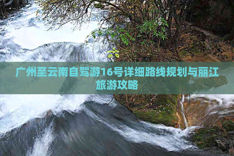 广州至云南自驾游16号详细路线规划与丽江旅游攻略