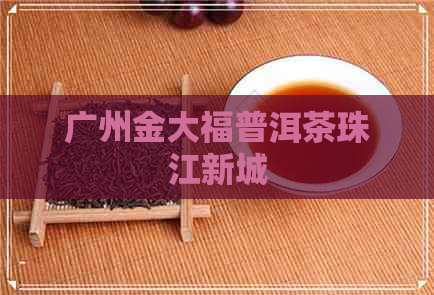 广州金大福普洱茶珠江新城