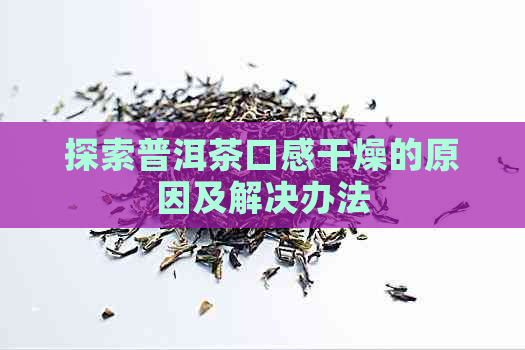 探索普洱茶口感干燥的原因及解决办法