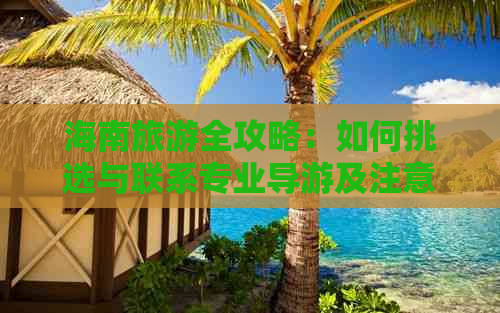 海南旅游全攻略：如何挑选与联系专业导游及注意事项