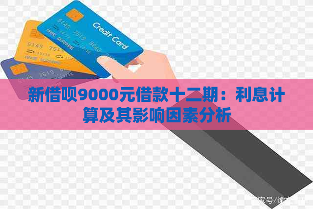 新借呗9000元借款十二期：利息计算及其影响因素分析