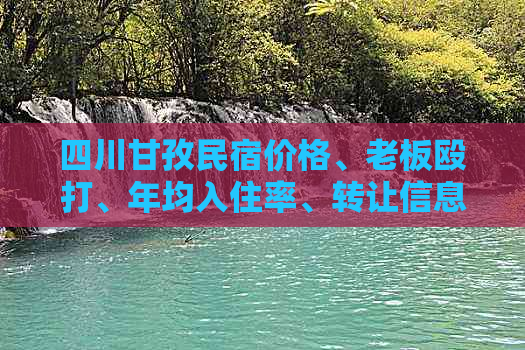 四川甘孜民宿价格、老板殴打、年均入住率、转让信息及推荐更优民宿