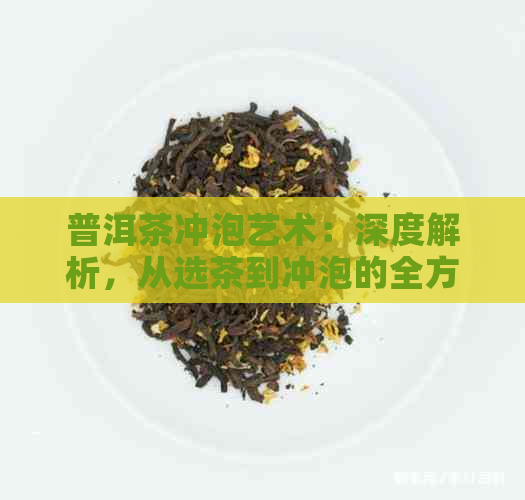 普洱茶冲泡艺术：深度解析，从选茶到冲泡的全方位指导