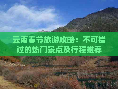 云南春节旅游攻略：不可错过的热门景点及行程推荐