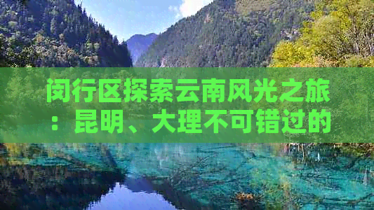 闵行区探索云南风光之旅：昆明、大理不可错过的景点推荐与实用路线攻略