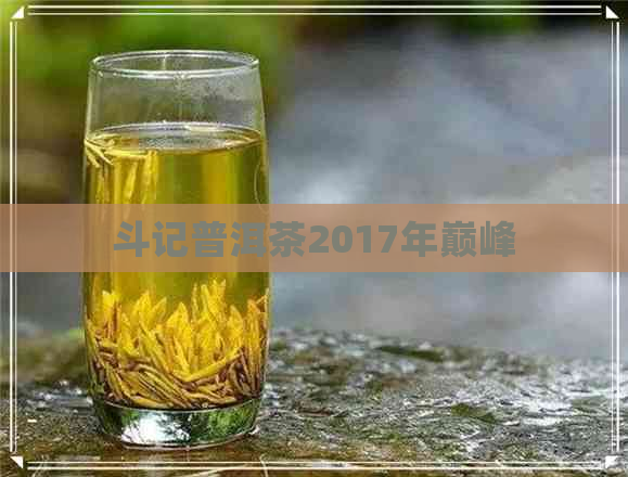 斗记普洱茶2017年巅峰