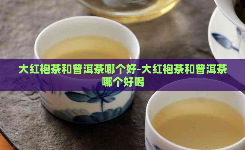 大红袍茶和普洱茶哪个好-大红袍茶和普洱茶哪个好喝