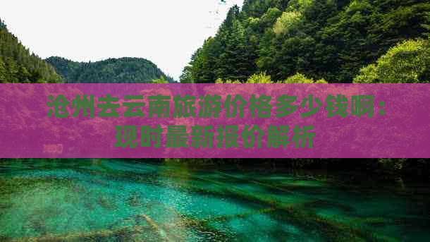 沧州去云南旅游价格多少钱啊：现时最新报价解析