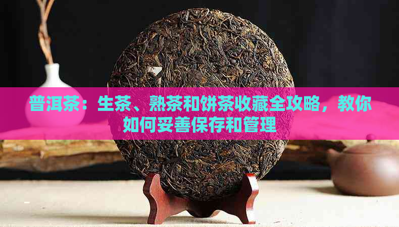 普洱茶：生茶、熟茶和饼茶收藏全攻略，教你如何妥善保存和管理