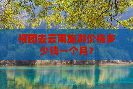 报团去云南旅游价格多少钱一个月？