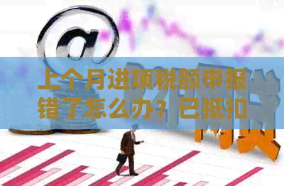 上个月进项税额申报错了怎么办？已抵扣。