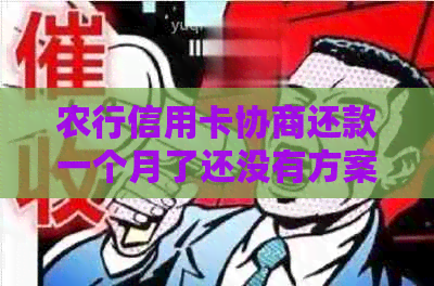 农行信用卡协商还款一个月了还没有方案，如何与银行沟通？