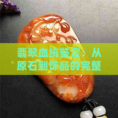 翡翠血统鉴定：从原石到饰品的完整过程与技巧，了解如何挑选和保养翡翠