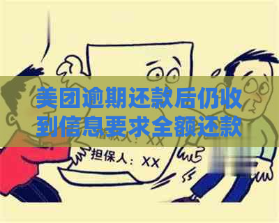 美团逾期还款后仍收到信息要求全额还款的解决方法及原因解析