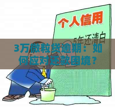 3万微粒贷逾期：如何应对还款困境？